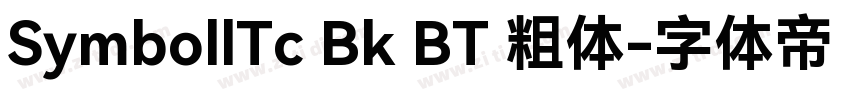 SymbollTc Bk BT 粗体字体转换